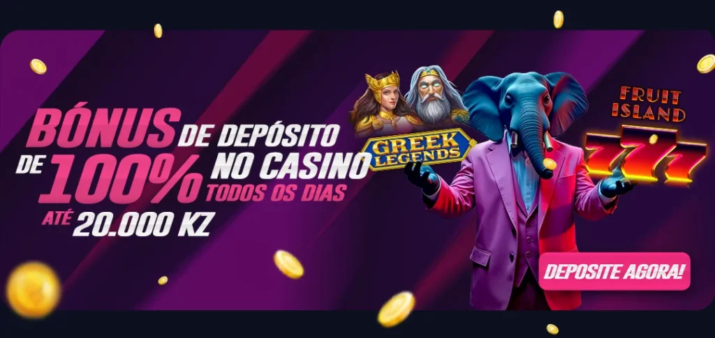Pronto para mais emoção? Com nosso Bônus de Casino 100% Diário, você pode dobrar sua diversão e suas chances de ganhar, todos os dias