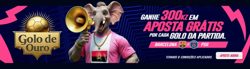 Promoção Golo de Ouro Outubro de 2025 da Elephant Bet Zone oferece bónus exclusivos para apostadores nos maiores clássicos do futebol europeu. Jogos como Bayern vs Borussia Dortmund, Real Madrid vs Juventus, Real Madrid vs Barcelona e Tottenham vs Chelsea fazem parte da campanha. 